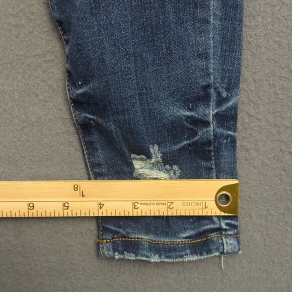 Judy Blue Jeans Women's 27 Blue Skinny Fit Denim Distressed - Picture 9 of 13